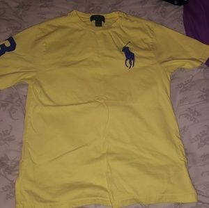 Yellow kids polo shirt